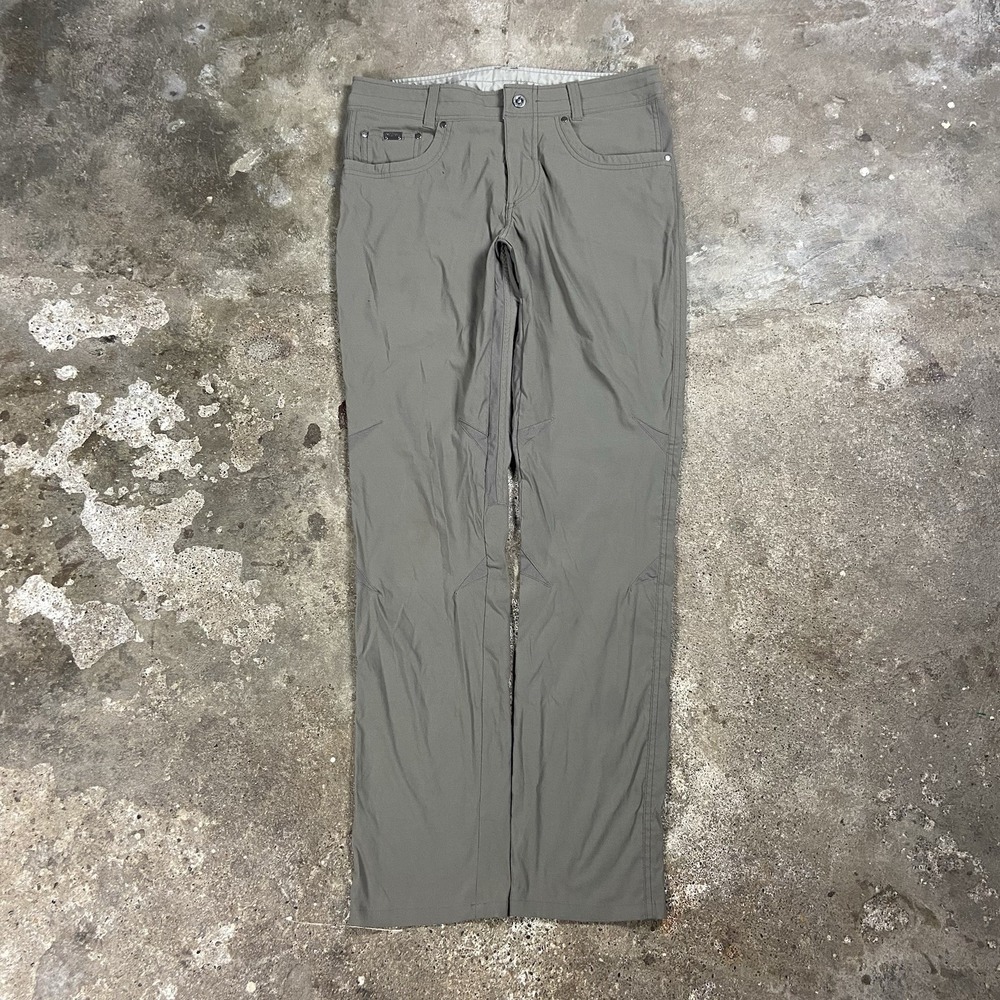 KUHL Renegade Action Pants Size 33x34 Gray Nylon Outdoors Hiking Camping 5175